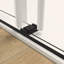 72 po X P 76 po Cabine de douche autoportante double coulissante sans cadre H au fini noir mat-122790652
