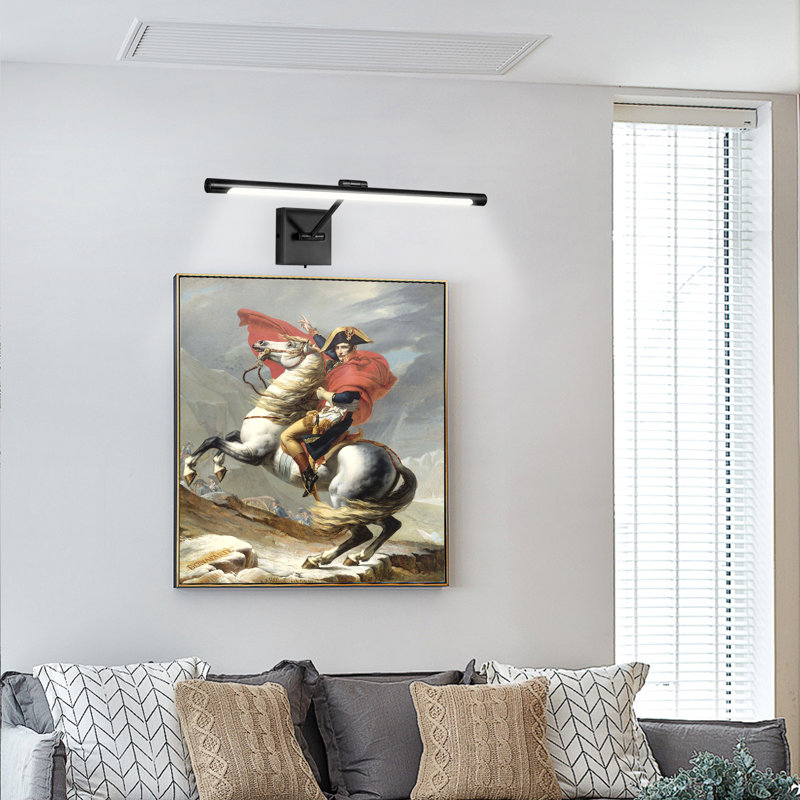 Lampe à DEL 1 lumière à intensité variable réglable 3000K / 4000K / 5000K, Noir mat, H 4,33 po x l 24 po x P 9,06 po