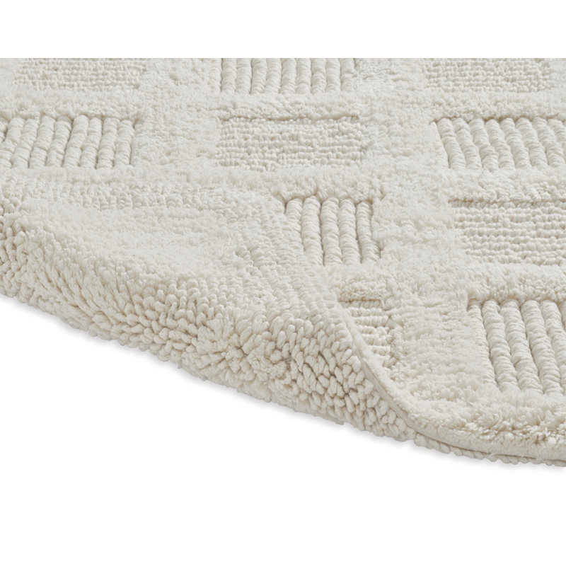 Gerlinda Cotton Blend Bath Rug, Ivory
