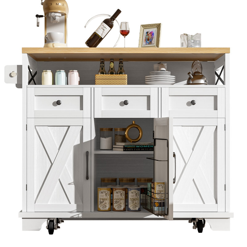 Kitchen Cart, White
