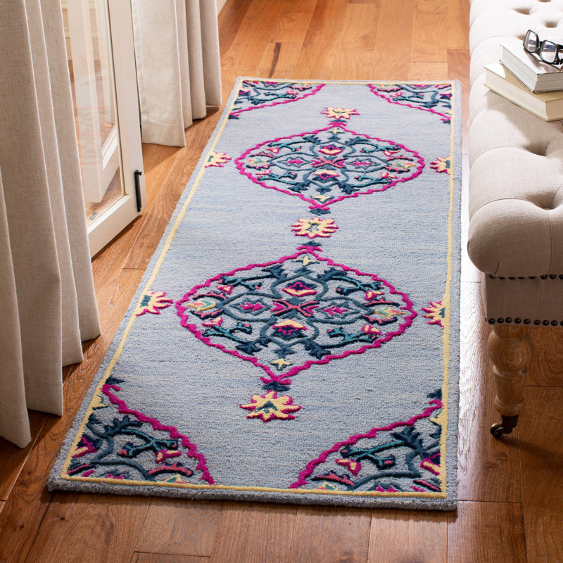 Blokzijl Hand Tufted Wool Oriental Rug, Runner 2'3" x 9'