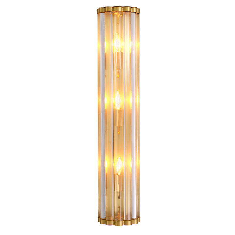Amalfi 3 - Light Flush Mounted Sconce, Antique Brass