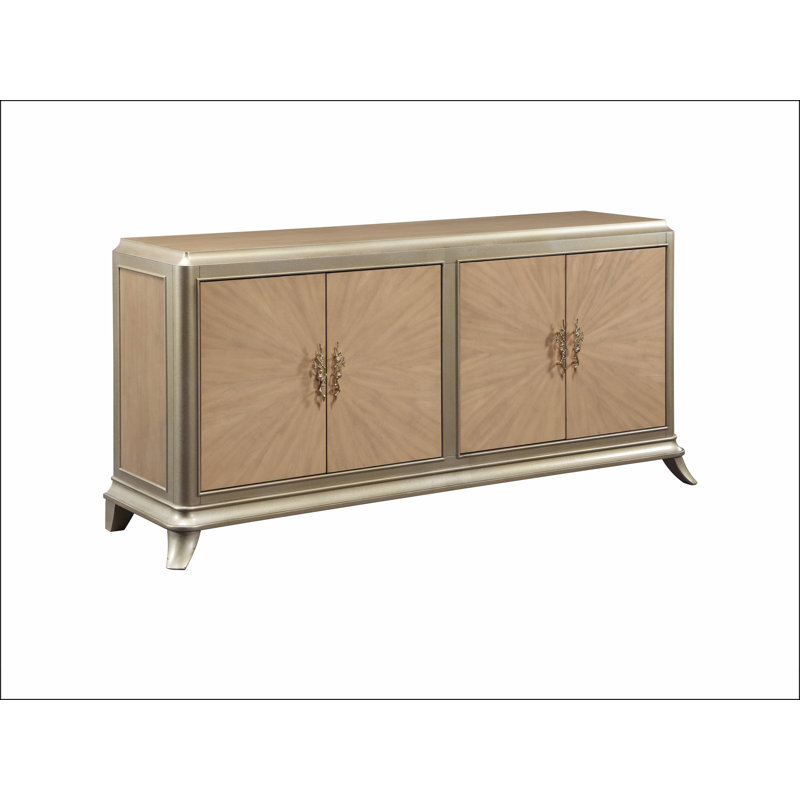 Armoire console en chêne naturel Dodie