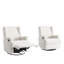 Ensemble de 2 fauteuils inclinables et oscillants rembourrés et oscillants-268112507