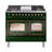 ILVE Nostalgie II Series Noblesse 40 inch Dual Fuel Range with 6 Sealed Burners, Griddle (Glass Door)-103962082-103962071