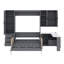 Lit escamotable avec rangement hydraulique, canapé, tablettes et tiroirs Murphy-643114496