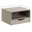 Adeana Poplar Solid Wood Floating Shelf with Drawer-1359192226