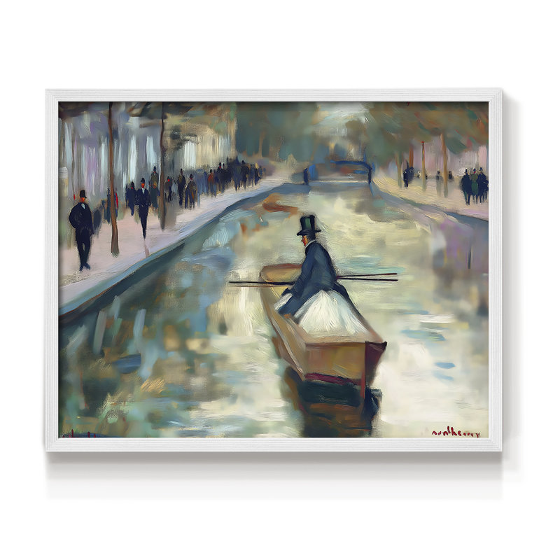 Nautical Series-XIX - Reproduction encadrée - Restickable, H 16 po x l 20 po, Blanc