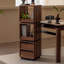Bibliothèque standard en bois massif Nut-Brown
