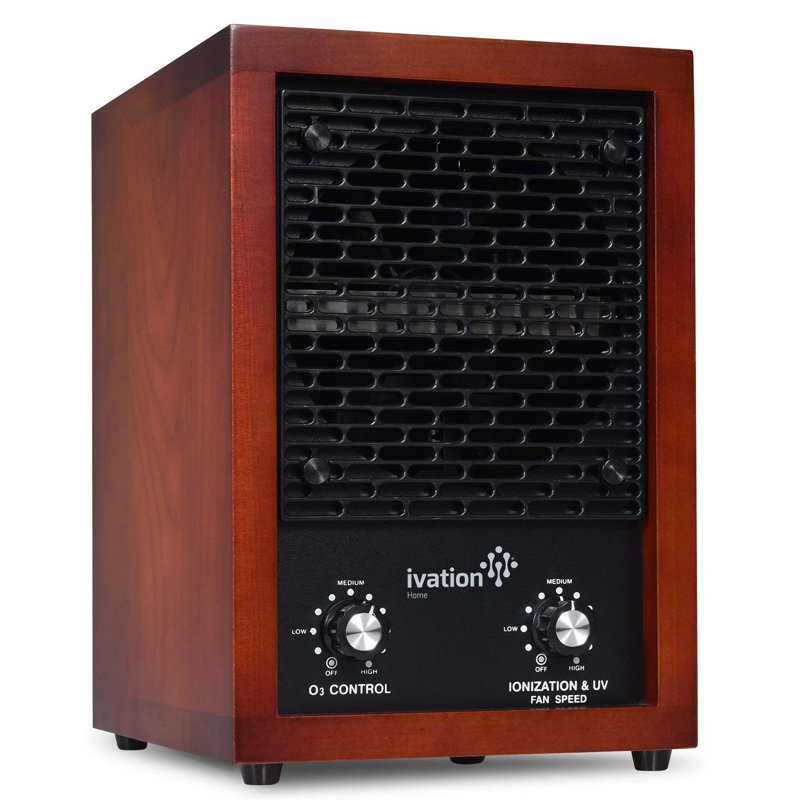 Ivation Cherry Wood HEPA Air Purifier with Ozone Generator