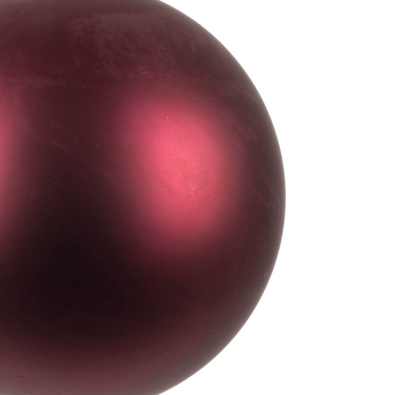 Décoration de boule décorative des Fêtes, H 6 po x l 6 po x P 6 po, Rouge