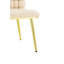 Chaise ergonomique en velours capitonné Bubble