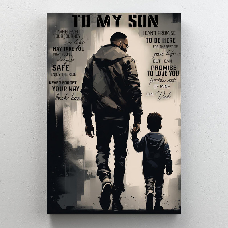 «Kofel To My Son Love Dad 1», impression sur toile, H 20 po x l 16 po x P 1,25 po