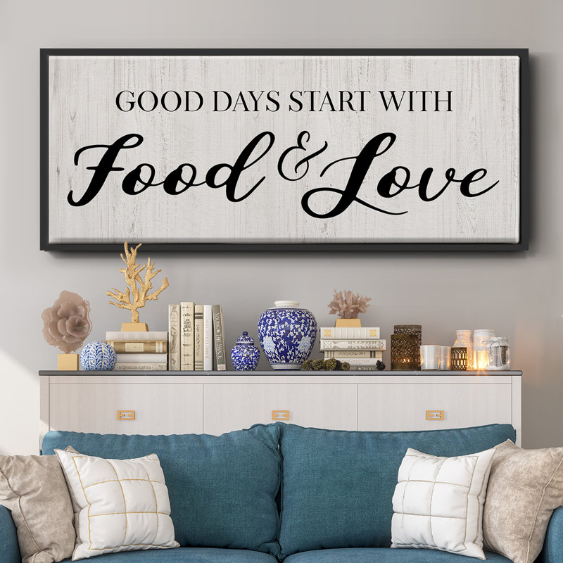 «Food and Love» - Toile encadrée