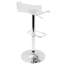 Dixit Swivel Adjustable Height Counter Stool with Metal Frame