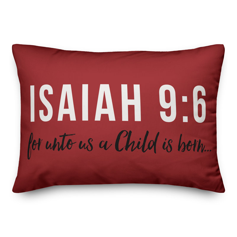  Coussin Isaïe 9: 6