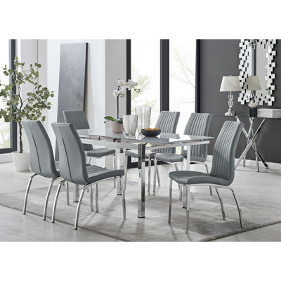 Ensemble de table de salle à manger extensible Tierra Modern