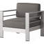 CHAISE CLUB AVEC COUSSIN COMPRIMÉ