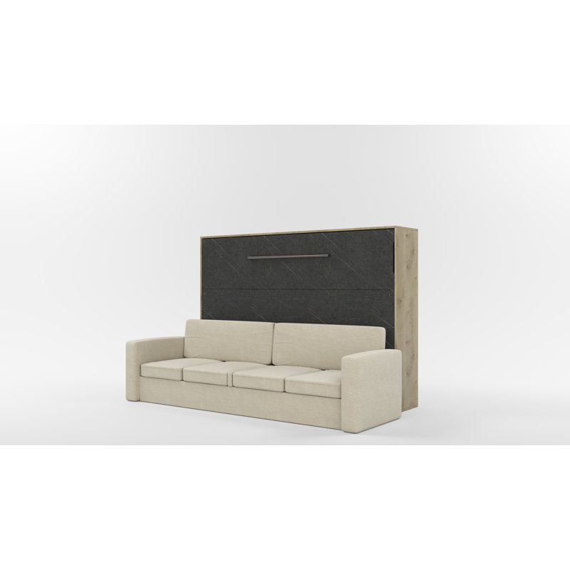 Neidelin Upholstered Bed, Beige/Grey/Cream