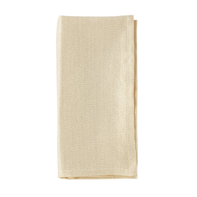 Ensemble de 4 serviettes de table semi-transparentes dorées en flocons de neige et en ruban 18 po x l 18 po