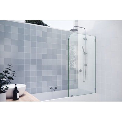 Solaris Frameless Fixed Radius Bath Panel