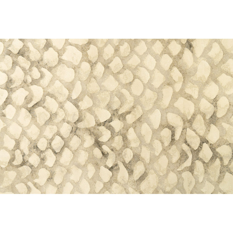Tapis ivoire à imprimé animal, Rectangle 3 pi 11 po x 5 pi 7 po