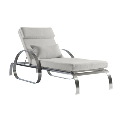 Malibu 87.5" Long Single Chaise with Cushions