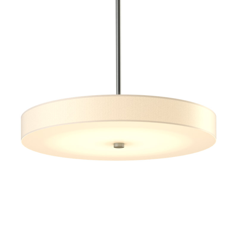 Disq 1 - Light Unique Drum LED Pendant, Vintage Platinum, Standard: 9.2" to 51.2"