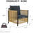 2 Outdoor Pe With Grey Cushions And Versatile Metal Table Modern Patio - 2 Pieces, Brown Top-1102890200