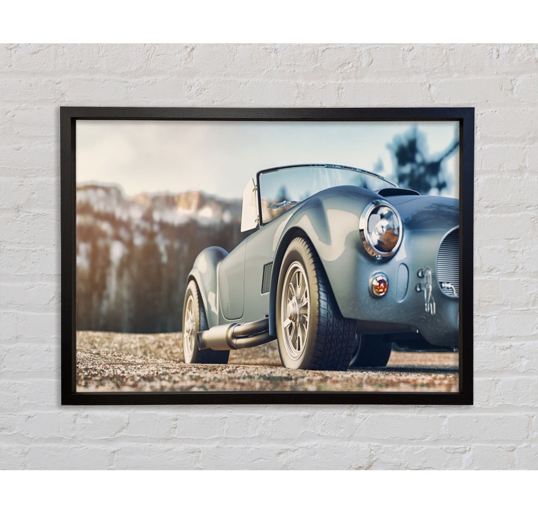 Classic Sports Car Stance - Bilderrahmen Kunstdrucke auf Leinwand