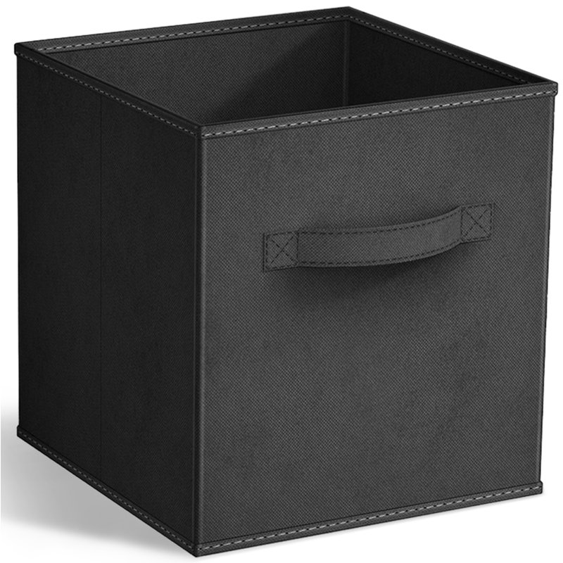 Cube de stockage pliable, Noir