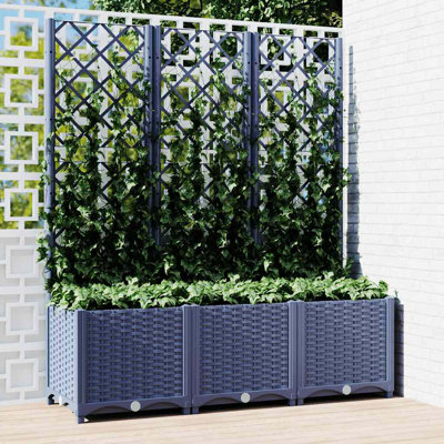 Latitude Run® Garden Planter With Trellis PP