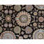 Tapis noir noué à la main de haute qualité