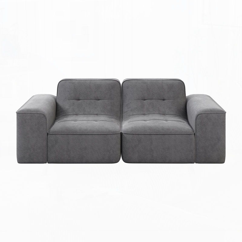 Canapé modulaire 83,6 po à 3 places 83,6 po, Gris
