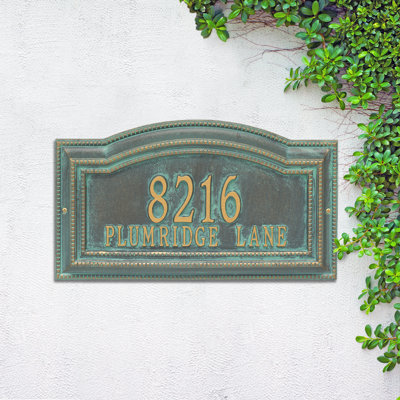 Signature Series 2-Line Wall Address Plaque