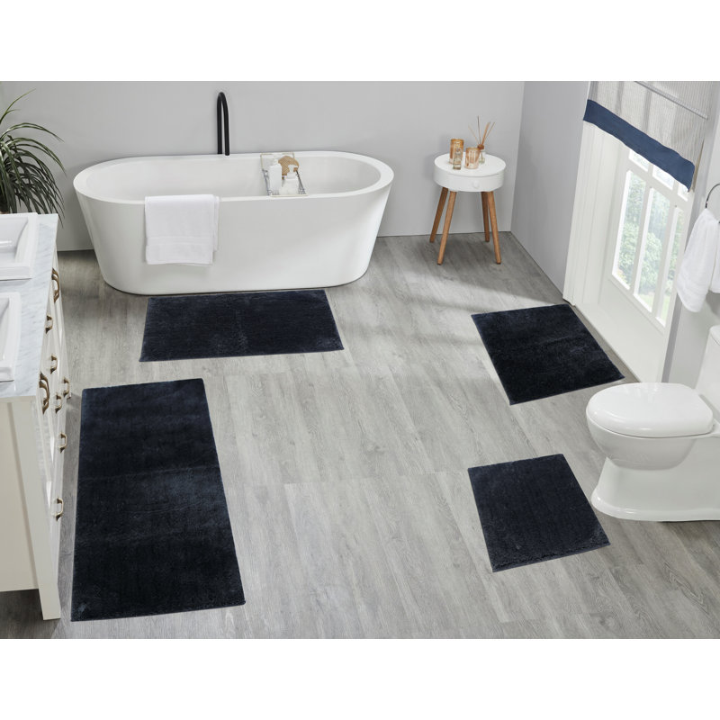 Ultra Luxe Bath Mat, 32" L x 20" W, Gray