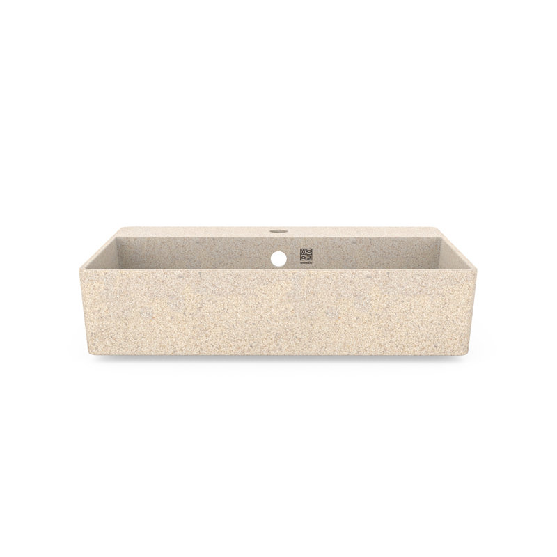 Cube60 23.62'' L Bathroom Sink, Polar