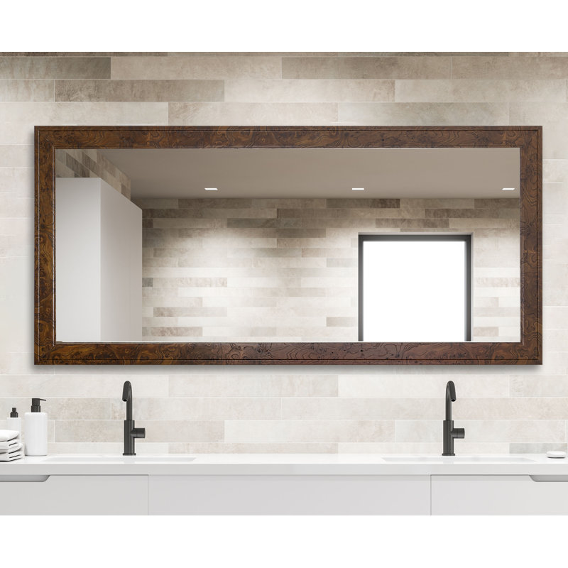 Hinatea Engineered Wood Flat Wall Mirror, 39" x 72" 