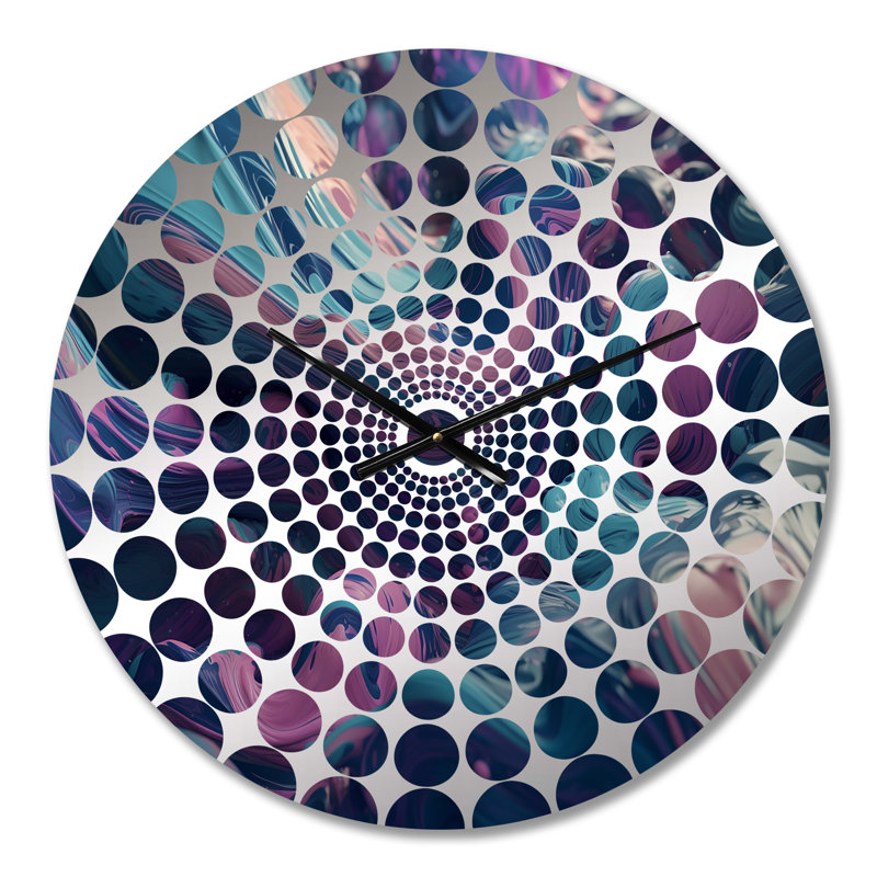 Malandra - Abstract Liquid Ink Wall Clock, Small