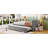 Twin Size Upholstered Daybed With Pop Up Trundle-1691356985