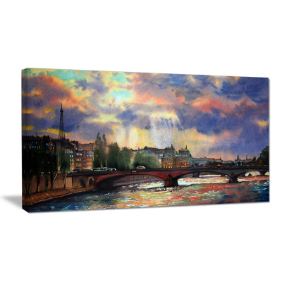 " Watercolor Fabulous Paris City "