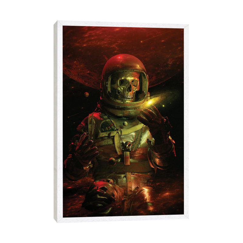 Dead Explorer by Nicebleed - Print on Canvas, White Framed, 101.6cm H x 66.04cm W x 3.81cm D