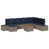 Coussin bleu marine / structure grise est en rupture de stock sélectionné