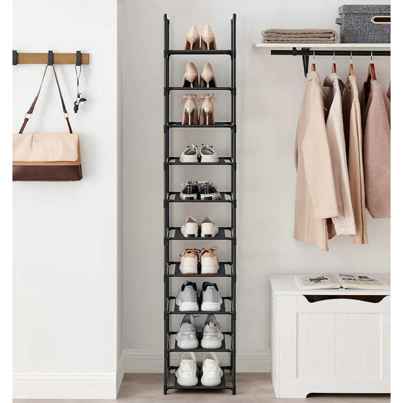 Rebrilliant 10 Pair Stackable Shoe Rack | Wayfair