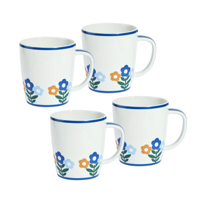 Floral Porcelain Coffee Mug