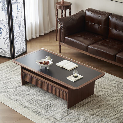 American vintage rock plate end table