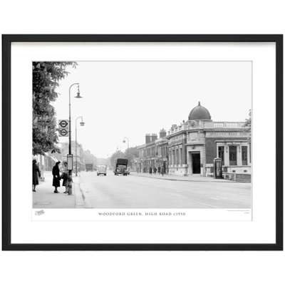Woodford Green, High Road C1950 by Francis Frith - Single Picture Frame Print