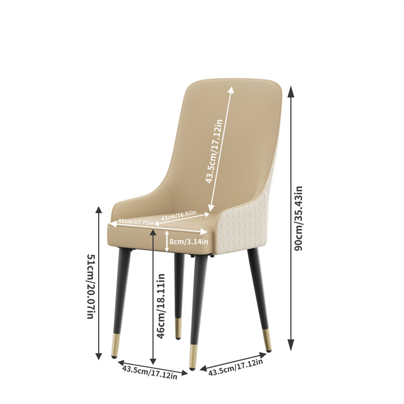 Abagayle 18.11'' H Leather Upholstered Armchair, Light Khaki