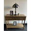 Lampe de table style Tiffany gris Canora