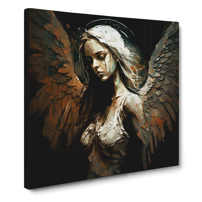 Angel Graphic Art - No Frame Print, 35cm H x 35cm W x 3cm D